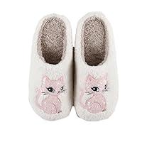 Algopix Similar Product 3 - Pink Cat Slippers Memory Foam Cozy