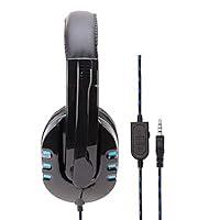 Algopix Similar Product 11 - OverEar Wired Headphones Black and