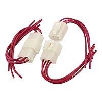 Algopix Similar Product 12 - uxcell 2 x Car Stereo Wiring Harness 4