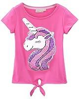 Algopix Similar Product 7 - Flip Sequin Unicorn Shirt Top for Girls