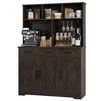 Algopix Similar Product 5 - HOSTACK Buffet Cabinet with Hutch
