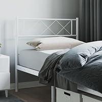 Algopix Similar Product 14 - KCCKOM Metal Headboard White