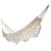 Algopix Similar Product 8 - WANGXIA Outdoor Garden Hammock Tassel