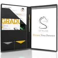 Algopix Similar Product 7 - STYLIO Padfolio Portfolio Organizer