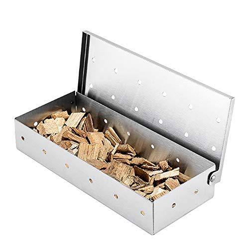 Cave Tools Smoker Box for BBQ Grill Wood Chips Best Grilling
