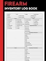 Algopix Similar Product 7 - Firearm Inventory Personal Log Book