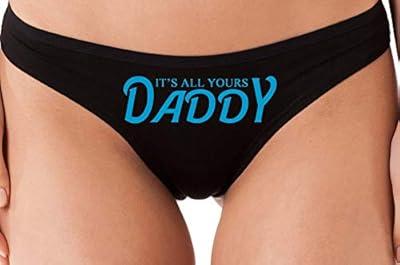 Best Deal for Knaughty Knickers It's All Yours Daddy Black Thong
