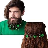 Algopix Similar Product 8 - St Patricks Day Green Beard Ornaments