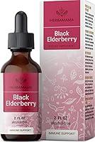 Algopix Similar Product 10 - HERBAMAMA Elderberry Liquid Extract 