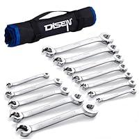 Algopix Similar Product 4 - DISEN Flare Nut Wrench Set Metric and