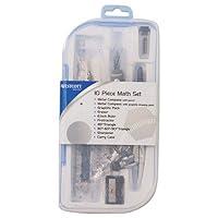 Algopix Similar Product 8 - Ten Piece Math Tool Kit Blue and Gray