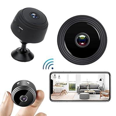 Mini Hidden Spy Cameras 1080p Full Hd Wifi Tiny Portable Wireless Secret  Camera With Motion Detection Night Vision For Indoor / Outdoor (black)