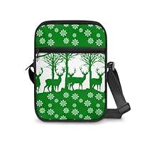 Algopix Similar Product 9 - GREKIOPYU Deer Women Men Messenger Bag