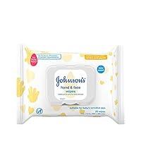 Algopix Similar Product 10 - Johnsons Baby Hand  Face Wipes  25