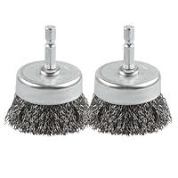 Algopix Similar Product 2 - 2 Pack Wire Cup Brush Set for Drill