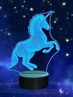 Algopix Similar Product 3 - FULLOSUN Unicorn Bedside Lamp 3D