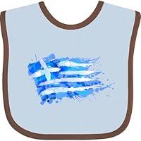 Algopix Similar Product 2 - inktastic Abstract Greek Flag Baby Bib