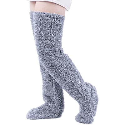 Leg Warmers for Women, 6 Pairs Knee High Cable Knit Warm Thermal Acrylic  Winter Sleeve at  Women's Clothing store