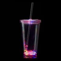 Algopix Similar Product 16 - Flashing LED Tumbler with Straw