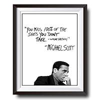 Algopix Similar Product 12 - Michael Scott Motivational Quote Poster
