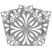 Algopix Similar Product 6 - Mi Alma Black and White Tile Stickers