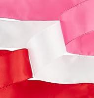 Algopix Similar Product 2 - Fuschia Pink and Red Wired Edge Satin