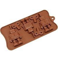 Algopix Similar Product 1 - Freshware 6Cavity Silicone Robot and