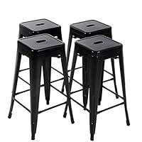 Algopix Similar Product 18 - FDW Metal Bar Stools Set of 4 Counter