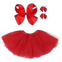 Algopix Similar Product 2 - Kids Tutu Dress 4 Layered Tulle