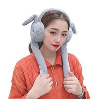 Algopix Similar Product 14 - HAOZAIKEJI Cute Rabbit Earmuffs Girls