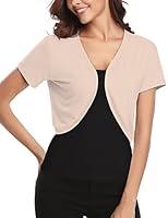 Algopix Similar Product 13 - Abollria Women Short Sleeve Bolero