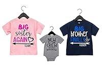 Algopix Similar Product 20 - Big Sister Big Brother Shirts Big