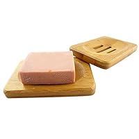 Algopix Similar Product 8 - AkoMatial 1Pc Natural Bamboo Wood Soap