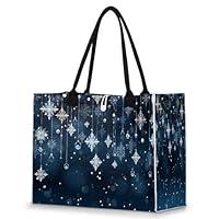 Algopix Similar Product 17 - POFATO Tote Bag for Women Snowflake