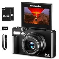 Algopix Similar Product 11 - 4K Digital Camera for Photography 64MP