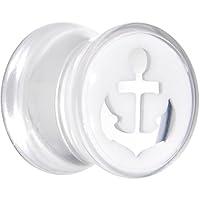 Algopix Similar Product 20 - Body Candy 00 Gauge Clear White Acrylic