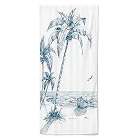 Algopix Similar Product 3 - UIANG Island Hand Bath TowelPalm Trees