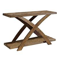 Algopix Similar Product 1 - Benjara Benzara Wooden Sofa Table with