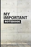 Algopix Similar Product 15 - My Important Note Taking Notebook