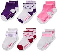 Algopix Similar Product 18 - Hanes girls Toddler 6pack Ankle