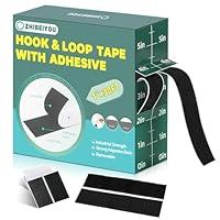 Algopix Similar Product 16 - Black Heavy Duty Hook and Loop Tape