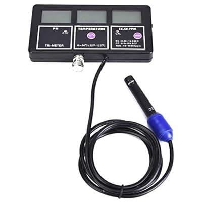 2-in-1 Combo pH & Temperature Meter Water Quality Tester Replaceable BNC pH  Electrode for Aquariums Hydroponics Tanks Aquaculture Laboratory