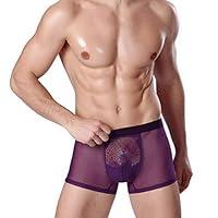 Algopix Similar Product 12 - Purple Traceless Underwear Ice Silk