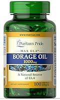 Algopix Similar Product 9 - Puritan's Pride Borage Oil, 1 Gram