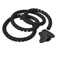 Algopix Similar Product 11 - Relaxday Black Flexible Cable Cover