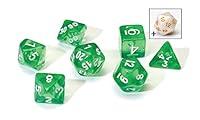 Algopix Similar Product 6 - Translucent Green Resin Dice Set