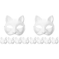 Algopix Similar Product 6 - LOGOFUN 10 Pcs Cat Masks for Kids