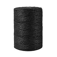 Algopix Similar Product 7 - 100 Feet 4mm Thick Black Natural Jute