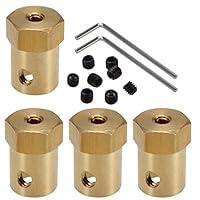 Algopix Similar Product 5 - 4Pack 7mm Flexible Coupling Connector