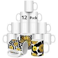 Algopix Similar Product 2 - Dmsky 12 Pack Sublimation Mugs 11 OZ